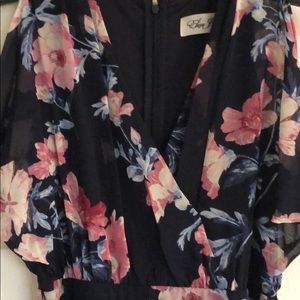 Nordstrom High-low wrap dress.